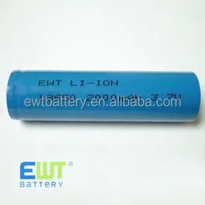 3.7 v isr18650 锂离子充电电池 isr18650 2200 mah