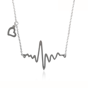 Collar de acero inoxidable hecho a mano, joyería, 00284 - Product Image 1