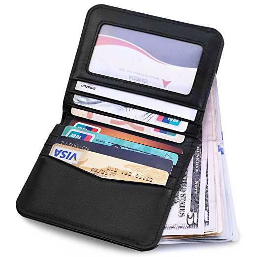 Другой кошелек Тонкий Мини RFID Блокировка двойной Чехол кошелек для мужчин тройного сложения кожаный держатель для кредитных карт