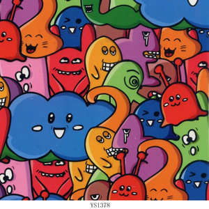 <span class=keywords><strong>Film</strong></span> d'impression par transfert d'eau Hello Kitty & Candy Skull, livraison rapide, matériau PVA, impression hydrographique colorée - Product Image 3