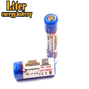 Şarj edilebilir Silindirik 3/4 AA 14430 3.2 V 650 mAh LiFePO4 Pil için Güneş Işıkları - Product Image 2