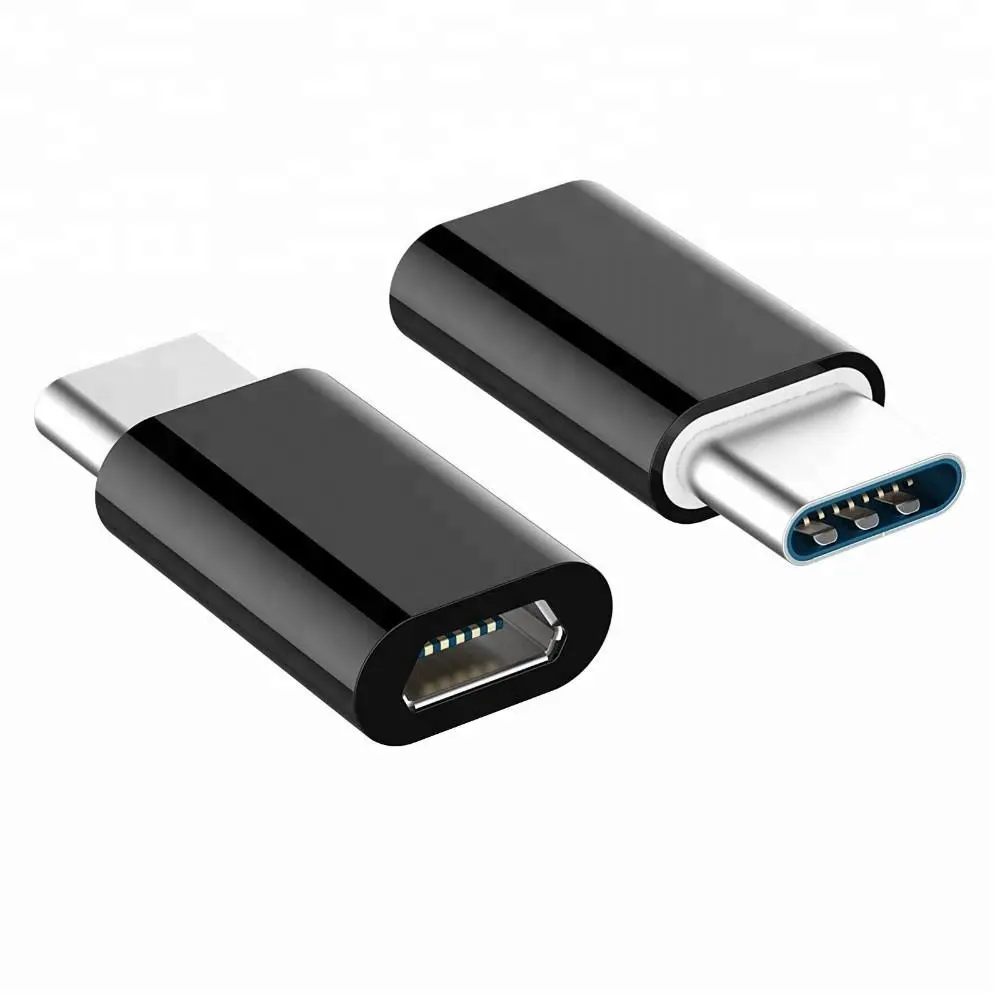 Universal Type-C USB 3.1 Connector to Micro USB Converter USB-C Data Adapter Type-C Device Black/White Color