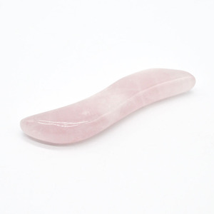 S Shaped Rose Quarz <span class=keywords><strong>Gua</strong></span> <span class=keywords><strong>sha</strong></span> Schaber Gesichts <span class=keywords><strong>Massage</strong></span> Zauberstäbe - Product Image 2