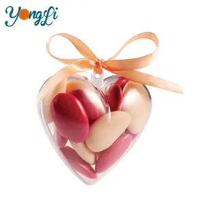 Packaging Chocolate Heart Shaped Plastic Food Containers