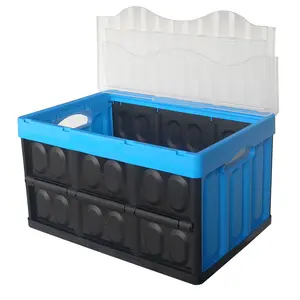 Des coffrets de rangement seulement boîte de déménagement en plastique conteneur pliant organisateur de coffre de voiture carré boîte en plastique