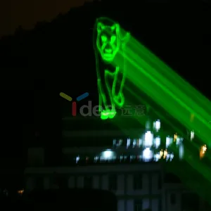 Màu Xanh Lá Cây 5000MW 10W Không Thấm Nước Di Chuyển Đầu Hoạt Hình Dancing Laser