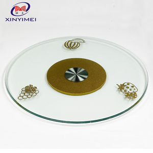 8 inch nhôm kính đám cưới Bảng Top lười biếng Susan - Product Image 4