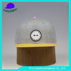 Diseñar Su Propia tapas de Hip Hop Ajustable <span class=keywords><strong>gris</strong></span> y amarillo flatbill snapback sombreros - Product Image 1