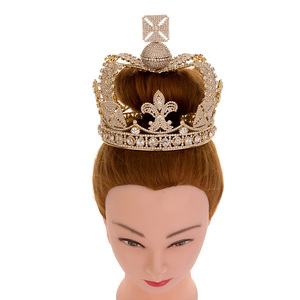 Echsio Corona di Lusso Diadema da Regina Tiara Nuziale all'Ingrosso Corona di Cristallo per Donne Regalo per Signore Nobili BC4590 - Product Image 4