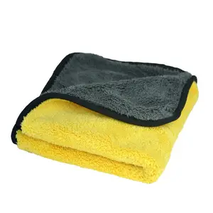 800 gsm autodetailing double side coral fleece 500gsm 1000gsm plush microfiber car wash towel