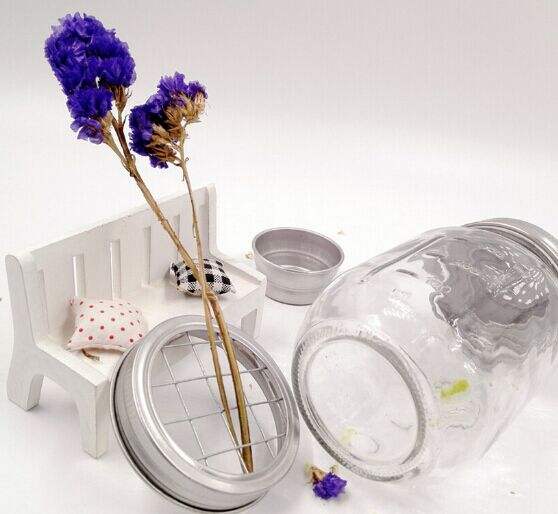 16oz glass mason jar cocktail glass shaker with ss lid