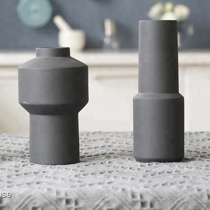 하이 퀄리티 도매 유약 매트 장식 세라믹 꽃병 빈티지 전통 간단한 도자기 꽃병 - Product Image 6
