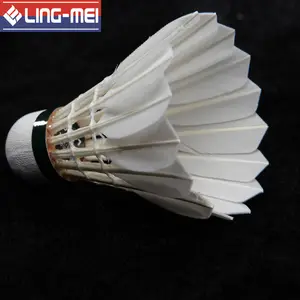 BWF Lingmei 90 raketle Anhui kaz tüyü badminton topları ling mei