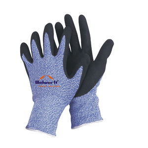 ANSI Cut Level A5 13G Guantes protectores HPPE resistentes a los cortes recubiertos de nitrilo de punto sin costuras para la construcción y la industria - Product Image 1