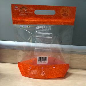 Прозрачный пакет для упаковки свежих фруктов с молнией и дыхательным отверстием/пластиковый пакет для фруктов клубники, винограда, помидор-вишни - Product Image 2