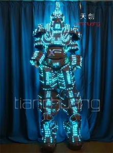 ビデオ画面竹馬歩行器ledロボット衣装、 プログラマブル竹馬歩行器衣装