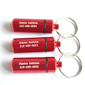 <span class=keywords><strong>LINLI</strong></span> Promotion Logo de gravure laser personnalisé Mini boîte à pilules en aluminium Porte-clés de la boîte à pilules de forme personnalisée - Product Image 1