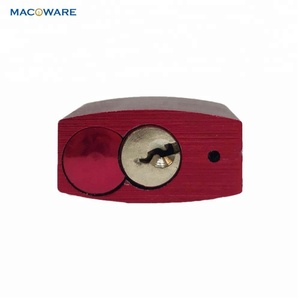 Verrou de sécurité rouge et en Aluminium, haute qualité, Durable, 38mm, rouge OEM - Product Image 4