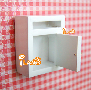 Miniatura <span class=keywords><strong>de</strong></span> Buzón Pequeño, Mini Buzón <span class=keywords><strong>de</strong></span> <span class=keywords><strong>Madera</strong></span> Pintado para <span class=keywords><strong>Casa</strong></span> <span class=keywords><strong>de</strong></span> <span class=keywords><strong>Muñecas</strong></span>, Buzón Blanco OA021 - Product Image 4