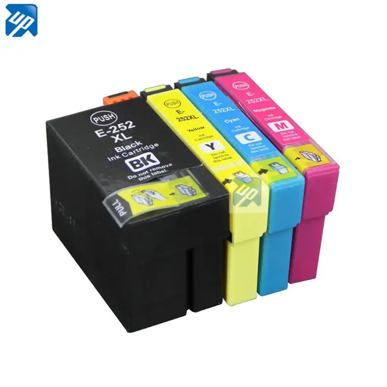 252XL 252 XL High Capacity compatible ink Cartridge for epson WF3620 WF3640 WF7610 WF7620 wf-7710 WF-7210 full ink with chip
