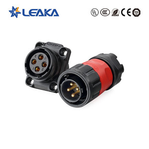 YM20 loạt 20mm IP67 không thấm nước 4-pin DC điện PBT gf20 kết nối điện với danh bạ đồng kết nối cáp hiệu quả - Product Image 2