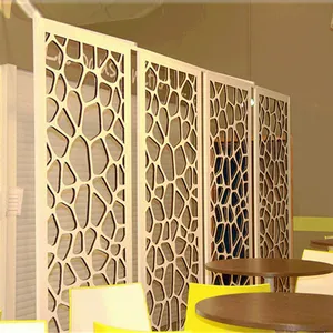 OEM & ODM Modern Design Aluminum Small Privacy Laser Cut Decorative Room Screens