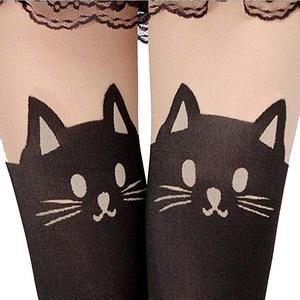 Leuke Panty Kousen, Cartoon Diermodel Kat Afdrukken Legging Cosplay Sokken - Product Image 5