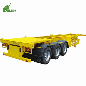 40ft Container Khung Gầm Hoặc Bộ Xương Xe Tải Phẳng Giường Bán Trailer Với Giá Thấp Hơn - Product Image 5