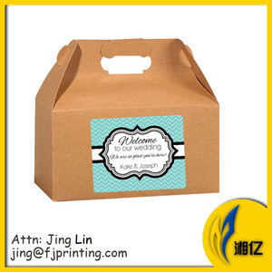 Dễ Dàng Gấp Lấy Ra Hộp Bao Bì Thực Phẩm Hình Dạng <span class=keywords><strong>Gable</strong></span> Trẻ Em Gà Snacke Kid Hộp Bữa Ăn - Product Image 5