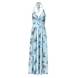 Womens <strong>Summer</strong> <strong>Boho</strong> Maxi Long <strong>Dress</strong> Beach Floral Halter Sleeveless <strong>Dresses</strong> - Product Image 4