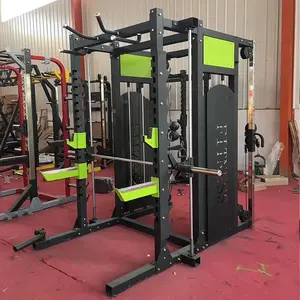 Multifonctionnel Crossfit Squat Rack Rack D'alimentation Smith Entraîneur Fonctionnel