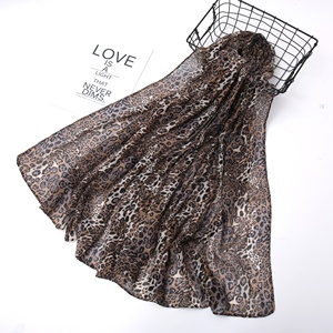 Nuovo scialle <span class=keywords><strong>donna</strong></span> con stampa leopardo animale Hijab <span class=keywords><strong>sciarpa</strong></span> 180 taglia grande 90 * - Product Image 2