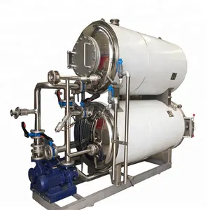 high pressure processing Full water immersion counterpressure autoclave sterilizer for baby food