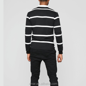 Design personalizzato di alta qualità <span class=keywords><strong>a</strong></span> righe <span class=keywords><strong>a</strong></span> maniche lunghe Polo per uomo - Product Image 5