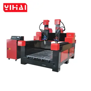 yihai 고품질의 1300*2500mm 돌 조각 기계, 1325 돌 cnc 라우터, 기계를 만드는 전문 삭제 표시