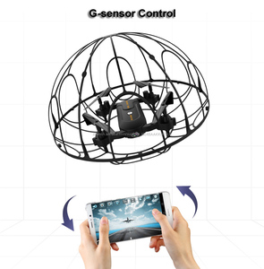 S166HW 2.4 Ghz 6-Axis 2 DANS 1 Tumbler et pliable WIFI RC HD Caméra Chine Shenzhen Drone Avec Anti-écraser Balle cadre - Product Image 5