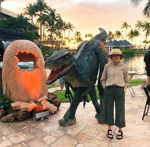 Dinosaur <span class=keywords><strong>World</strong></span> Costume de dinosaure Velocirapter Bleu pour la fête - Product Image 3