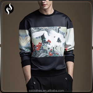 <span class=keywords><strong>El</strong></span> último diseño de personalizar la impresión jersey negro de cuello redondo camiseta de los hombres - Product Image 6