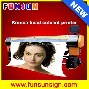 3.2 m rộng dung môi decal với Konica 512 14pl heads cho PVC in biểu ngữ