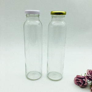 Cordial Glass <strong>Bottle</strong> for Juice and Soya <strong>Milk</strong> <strong>Coconut</strong> <strong>Milk</strong> With 38 mm Lug Lid 300ml