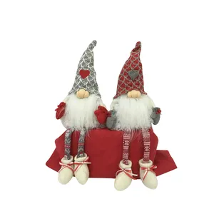 Nieuwe Vilt Funny Santa Gnome Knuffels Kerst Pluche Zweedse Gnome