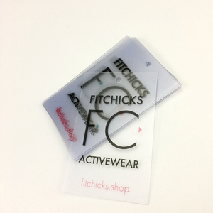Eco- vriendelijke pp/huisdier/afgedrukt duidelijk pvc plastic kledingstuk/kleding hang tag, labels en tags, plastic klep zakken - Product Image 6