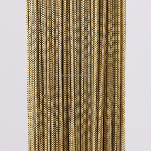 Catena in ottone grezzo di alta qualità da 0.8mm non placcata per gioielli - Product Image 4
