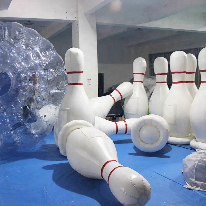 2022 नए घर के अंदर Inflatable मानव गेंदबाजी खेल बिक्री के लिए विशाल inflatable गेंदबाजी पिन