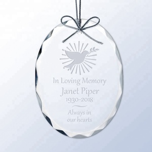 Ornamento in Cristallo a Goccia Personalizzato, Decorazione per Casa/Tempo Libero, Pendente in Vetro Trasparente - Product Image 3