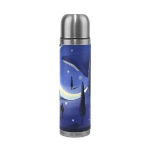 17OZ <span class=keywords><strong>In</strong></span> <span class=keywords><strong>Acciaio</strong></span> Inox 18/8 A Doppia Parete di Vuoto Isolato Bottiglia di Acqua Con La Copertura di Cuoio - Product Image 4