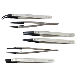 gomma con punta punta sostituibile esd pinzette pinzette - Product Image 1