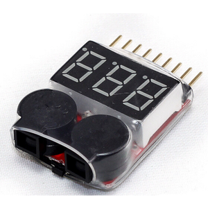 3.7-30V 1-8S Lipo/Li-ion/Fe Pin Điện Áp 2IN1 Tester Báo Động Còi Điện Áp Thấp - Product Image 3