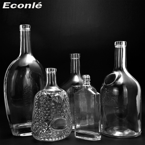 Nhà Máy Outlet Tùy Chỉnh Rượu Linh Hồn Rượu Gin Vodka Whisky Chai Thủy Tinh Với Nút Chai Stopper Và Nhôm Vít Mũ - Product Image 3