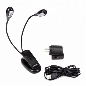 Lampe de lecture à pince alimentée par batterie haute puissance Corps en plastique portable moderne Rechargeable <span class=keywords><strong>Flexible</strong></span> LED Book Light - Product Image 1
